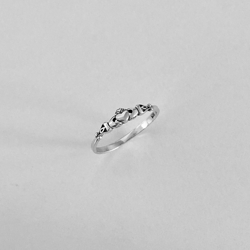 Sterling Silver Tiny Claddagh Ring, Silver Rings,… - image 5